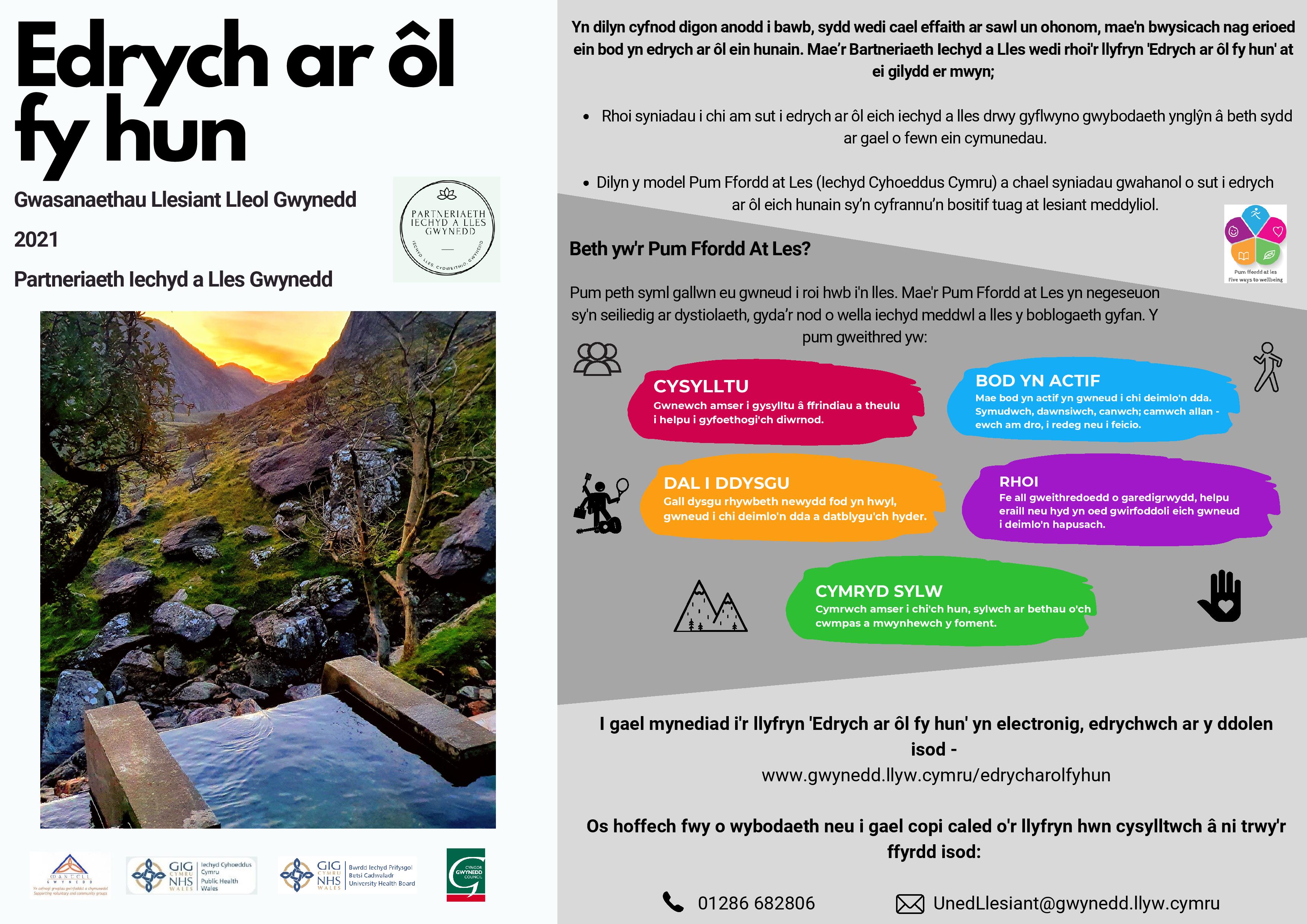 Pamffled Edrych ar ôl fy hun 2021